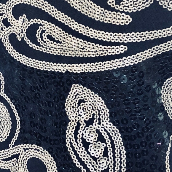 Apt. 9 Black and Gold Sequin Tank Top - Picture 3 of 7